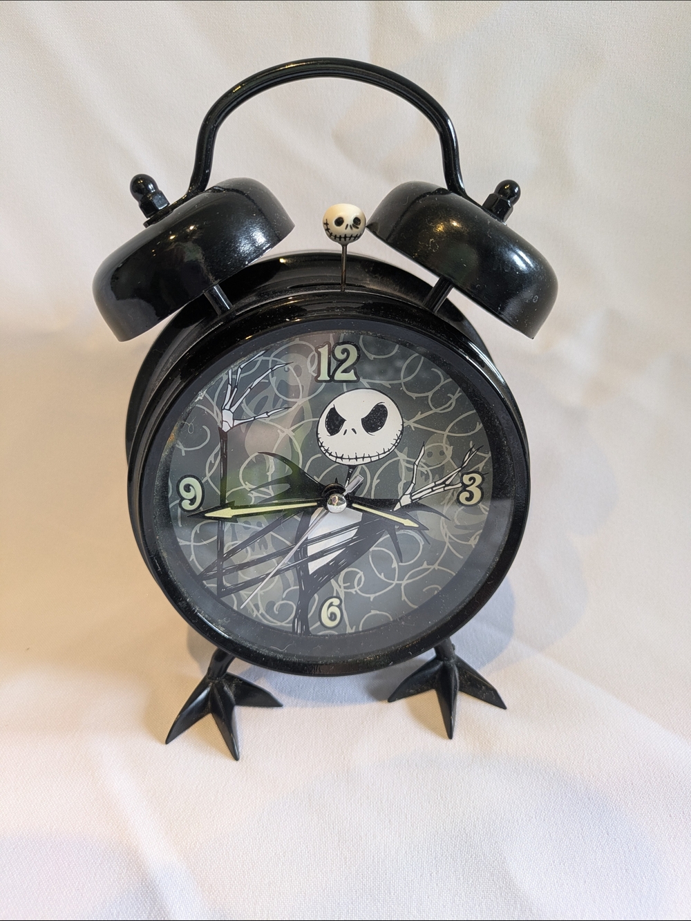 Black Jack Skellington Themed Alarm Clock